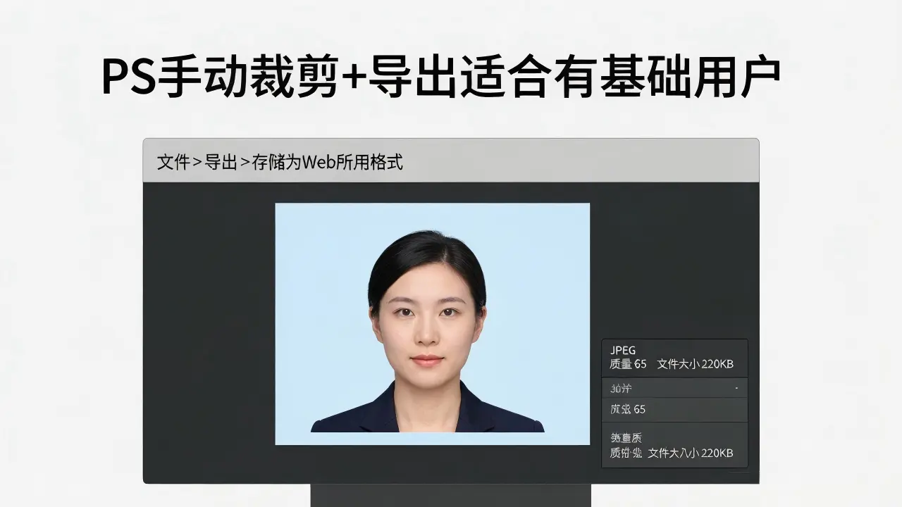 PS手动裁剪+导出适合有基础用户
