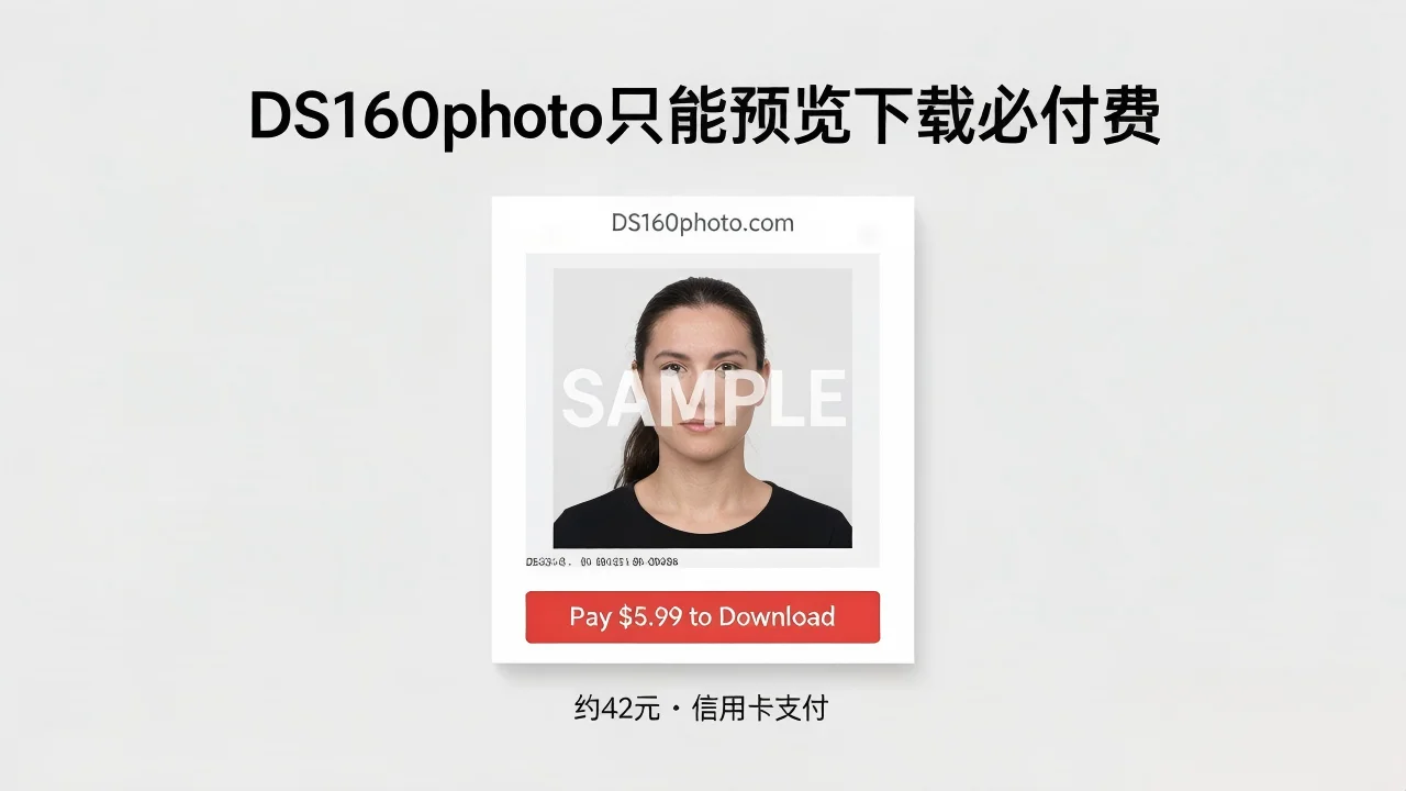 DS160photo只能预览下载必付费