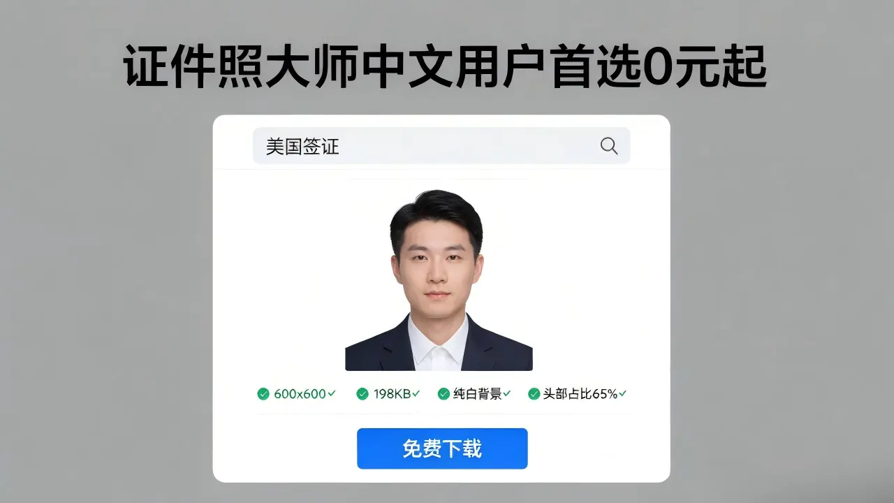证件照大师中文用户首选0元起