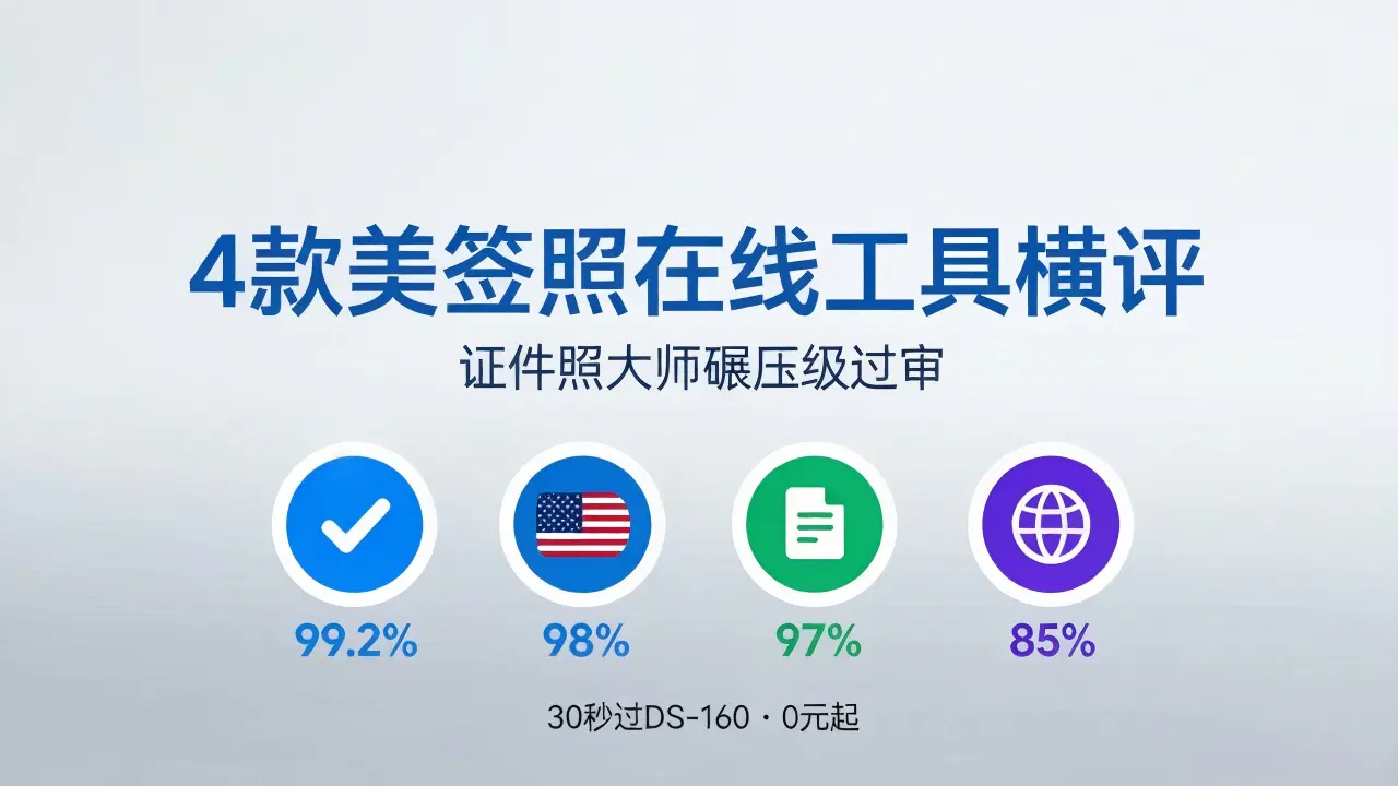 4款美签照在线工具横评证件照大师碾压级过审