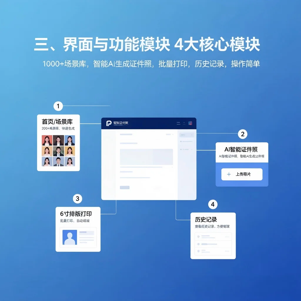 界面与功能模块 - 4大核心模块