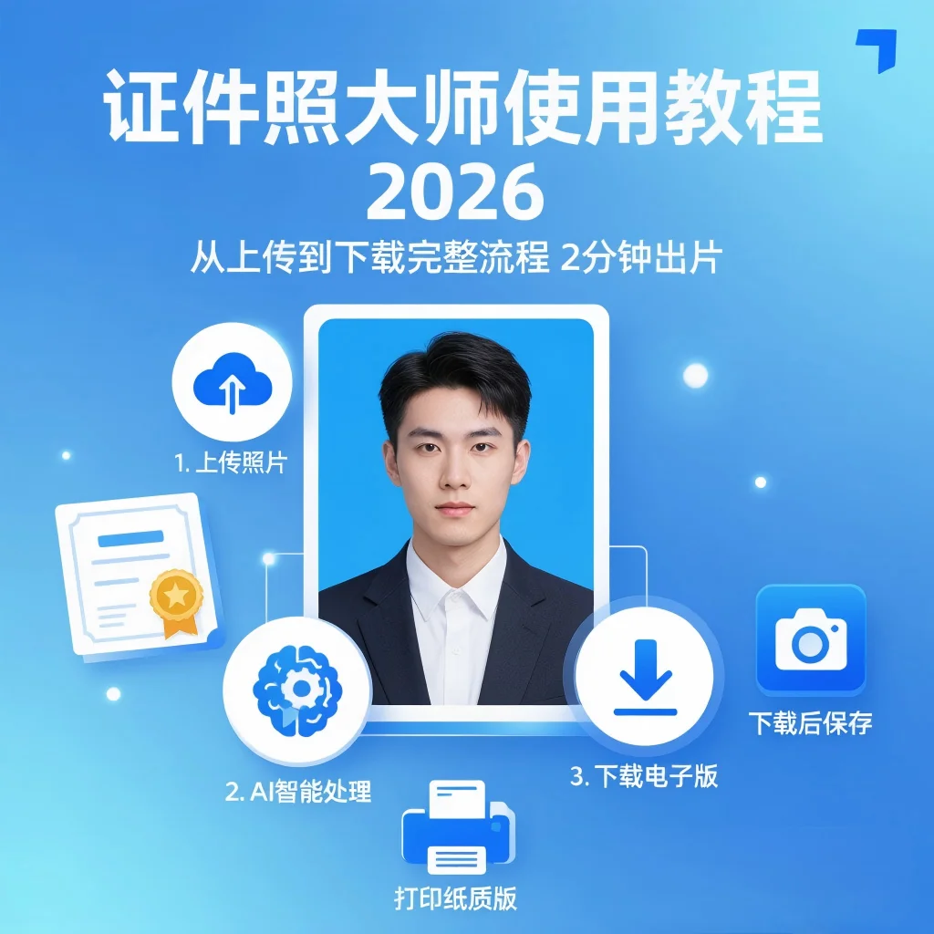 证件照大师使用教程2026 - 从上传到下载完整流程